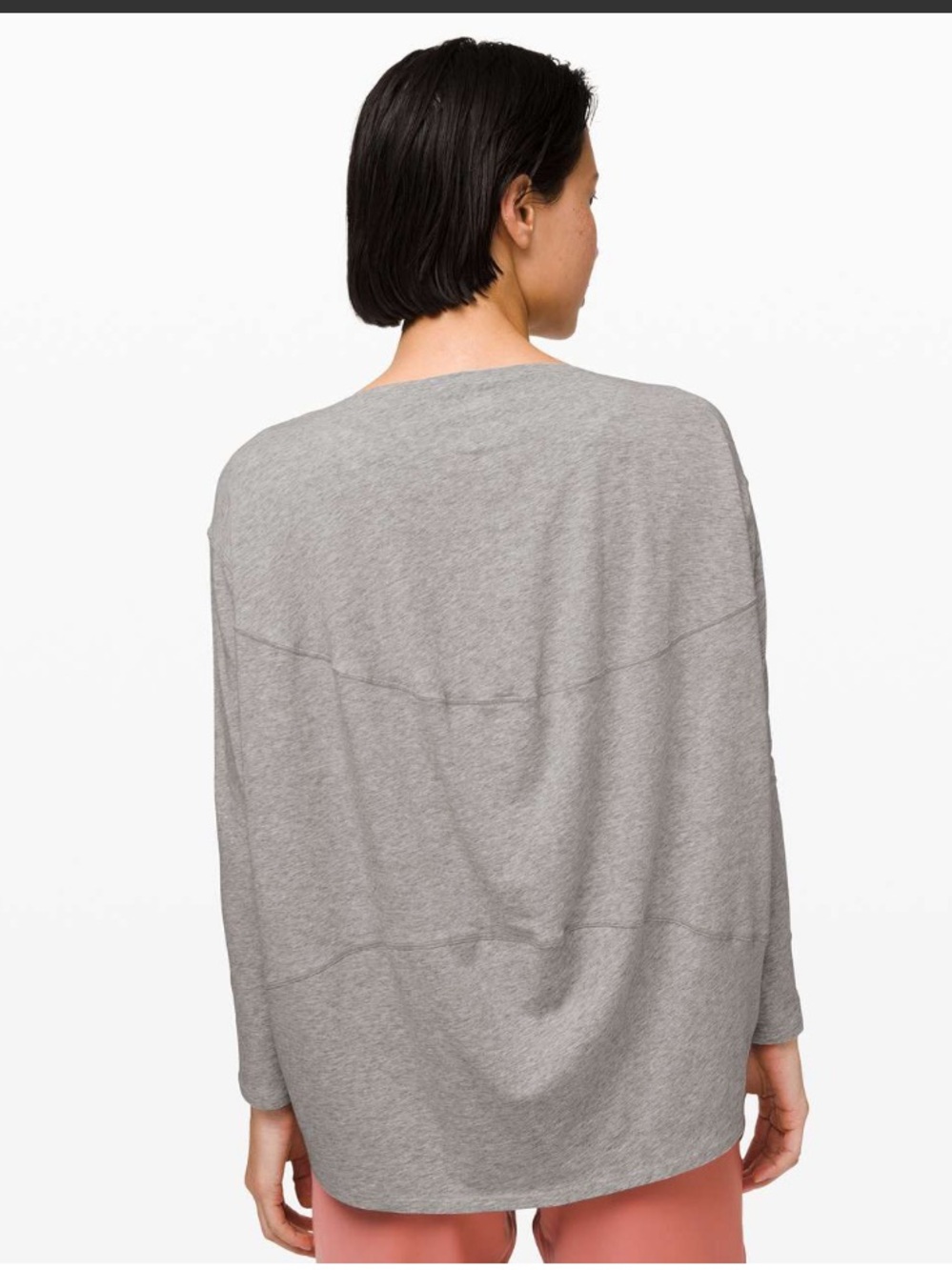 Lululemon Back In Action Long Sleeve Shirt - Heathered Core Light Grey